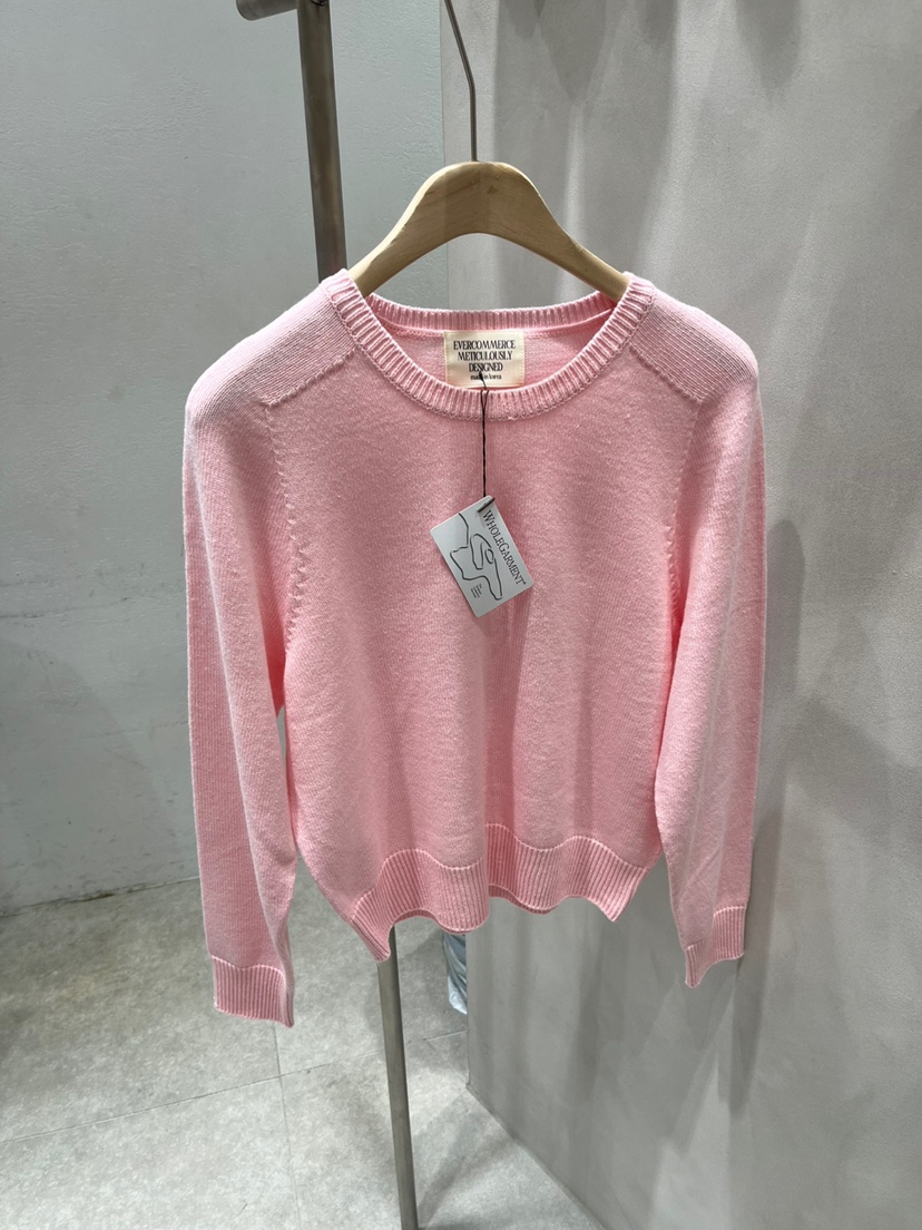 EVERCOMMERCE METICULOUSLY DESIGNED直郵韓國代購㊣女裝新款時尚針織衫EVERCOMMERCE METICULOUSLY DESIGNED針織衫圖色1