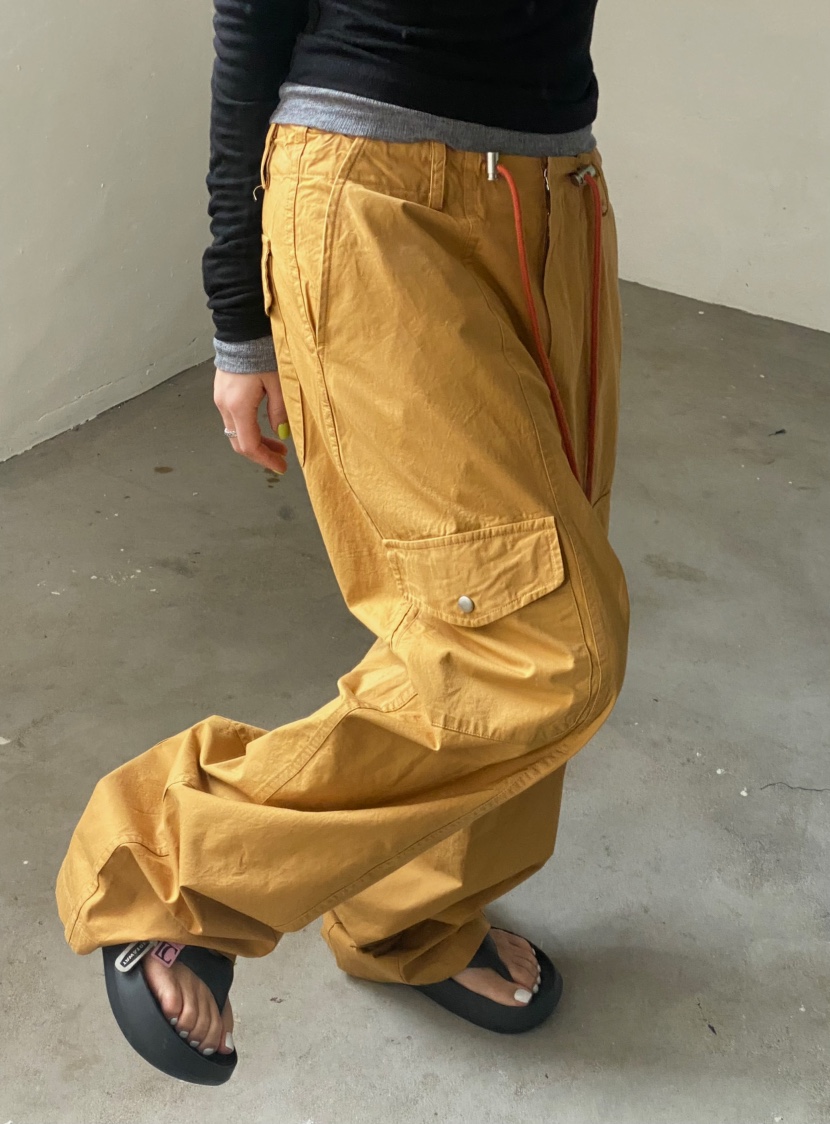 BYRING韓國㊣直郵東大門代購女裝新款時尚推薦休閑褲工裝褲BYRING休閑褲