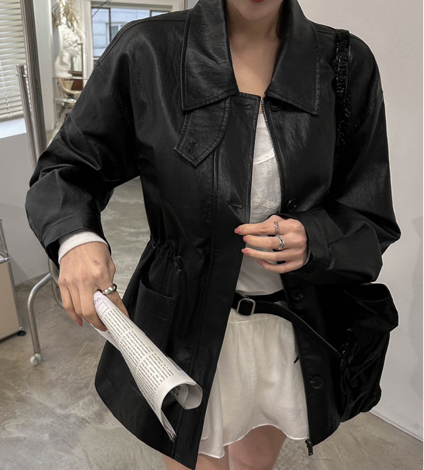 LEA/ASHER-J直郵韓國代購㊣女裝新款熱賣推薦人氣中長款大衣PitaPat中長款大衣