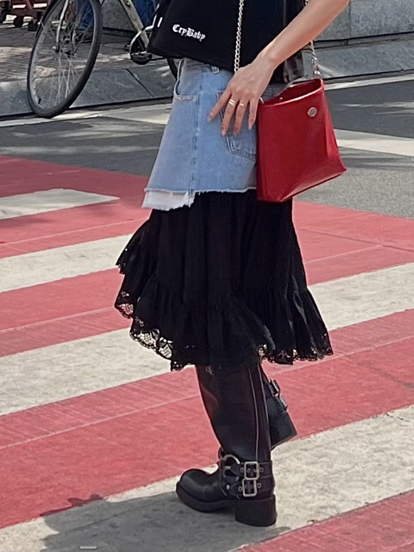 NUT韓國直郵㊣東大門實拍女裝新品推薦25春夏職業半身裙中短裙NUT半身裙/中短裙