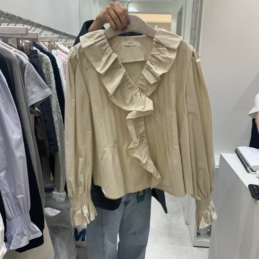 ASOME韓國直郵㊣東大門實拍女裝新款推薦熱賣休閑襯衫蕾絲衫A.SOME襯衫/蕾絲衫