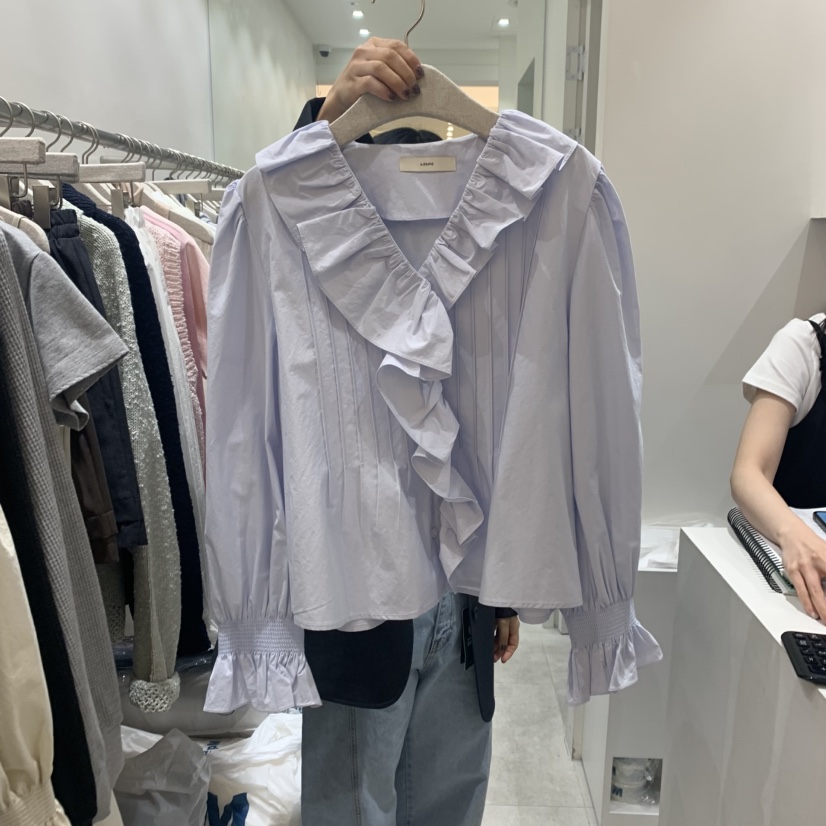 ASOME韓國直郵㊣東大門實拍女裝新款推薦熱賣休閑襯衫蕾絲衫A.SOME襯衫/蕾絲衫圖色2