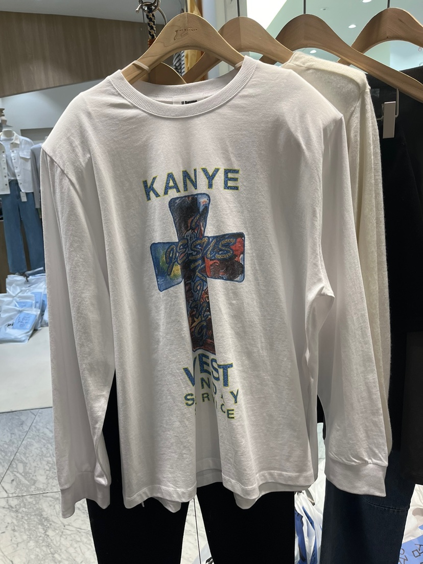 EL BOSQUE直郵韓國代購㊣女裝新款人氣25春夏休閑時尚長袖T恤EL BOSQUE長袖T恤圖色1