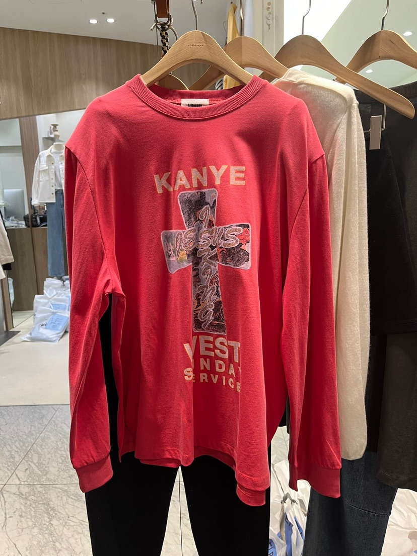 EL BOSQUE直郵韓國代購㊣女裝新款人氣25春夏休閑時尚長袖T恤EL BOSQUE長袖T恤圖色2