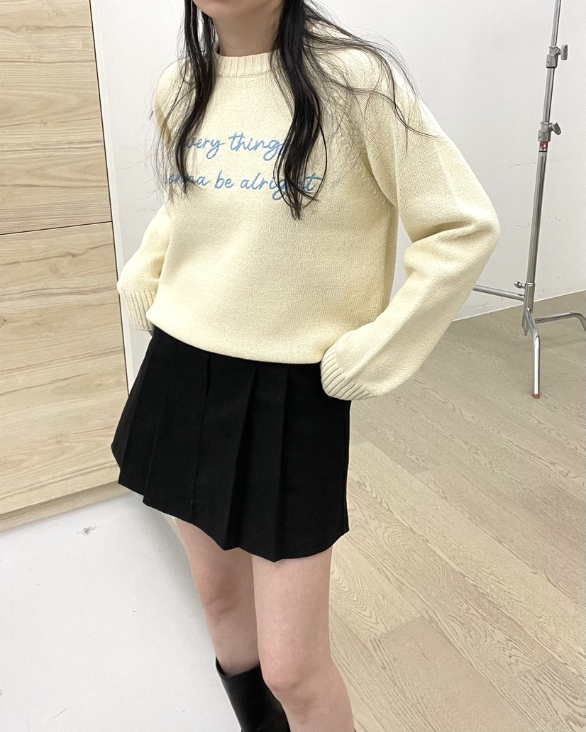 ALLVIBE韓國直郵㊣東大門實拍女裝新品時尚職業人氣25春夏針織衫ALLVIBE針織衫