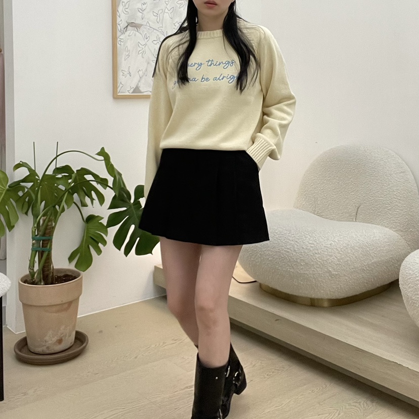ALLVIBE韓國直郵㊣東大門實拍女裝新品時尚職業人氣25春夏針織衫ALLVIBE針織衫