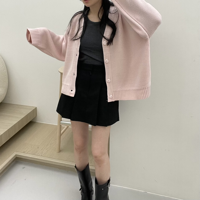 ALLVIBE韓國直郵㊣女裝新款休閑25春夏時尚職業人氣熱賣針織衫ALLVIBE針織衫