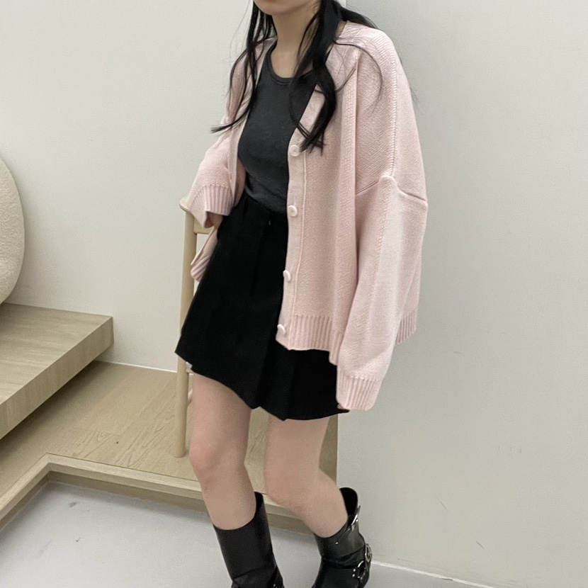 ALLVIBE韓國直郵㊣女裝新款休閑25春夏時尚職業人氣熱賣針織衫ALLVIBE針織衫圖色2