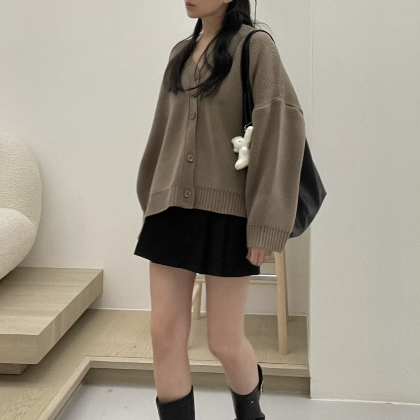 ALLVIBE韓國直郵㊣女裝新款休閑25春夏時尚職業人氣熱賣針織衫ALLVIBE針織衫圖色3