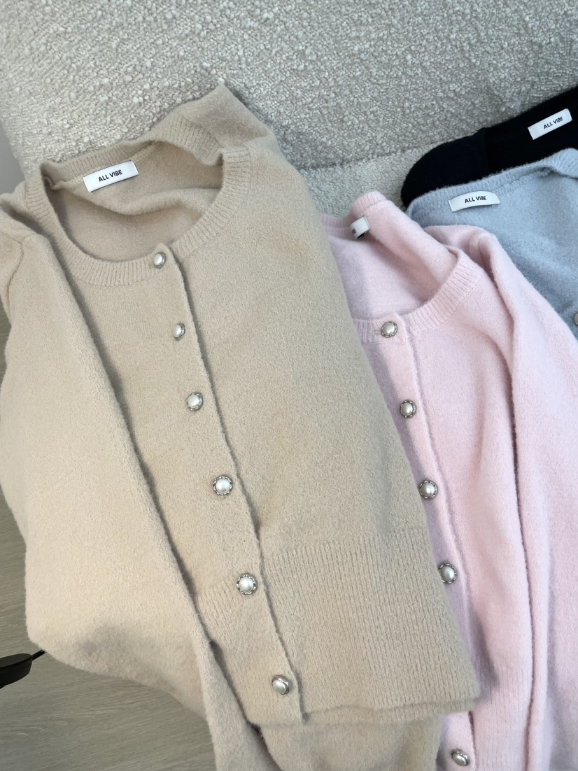 ALLVIBE韓國直郵㊣女裝新品25春夏職業熱賣休閑時尚推薦針織衫ALLVIBE針織衫