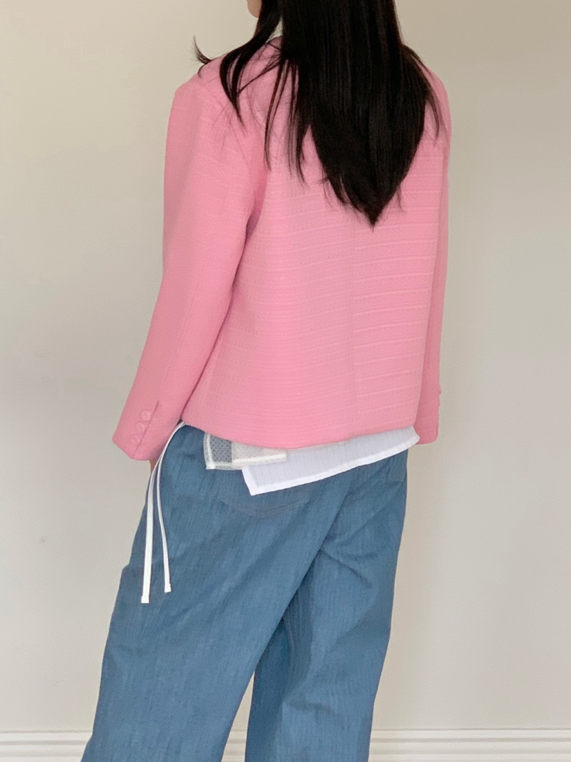 BEFORE SUNRISE韓國直郵㊣女裝新款推薦休閑人氣夾克粗花呢BEFORE SUNRISE夾克