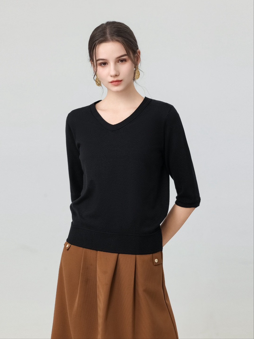 I BLLE韓國㊣直郵東大門代購女裝新品推薦休閑時尚熱賣針織衫I BLLE針織衫圖色5