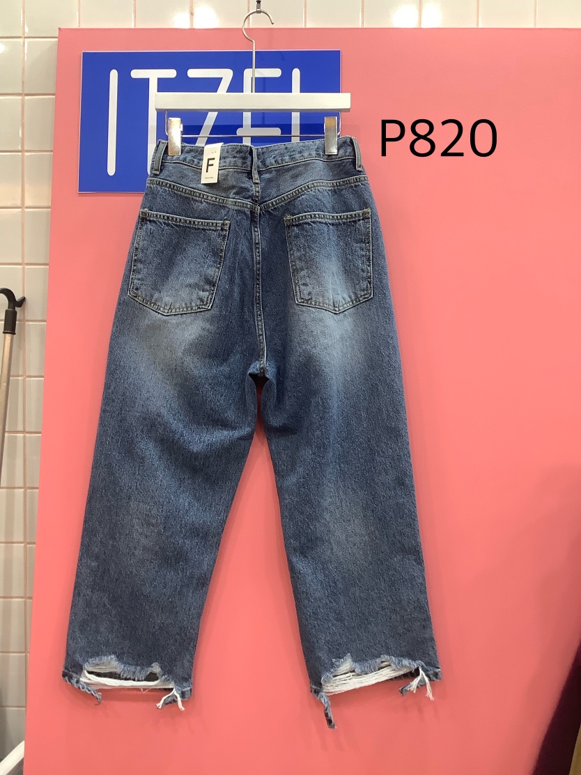 ITZEL韓國㊣直郵東大門代購女裝新品職業人氣推薦25春夏牛仔褲ITZEL牛仔褲