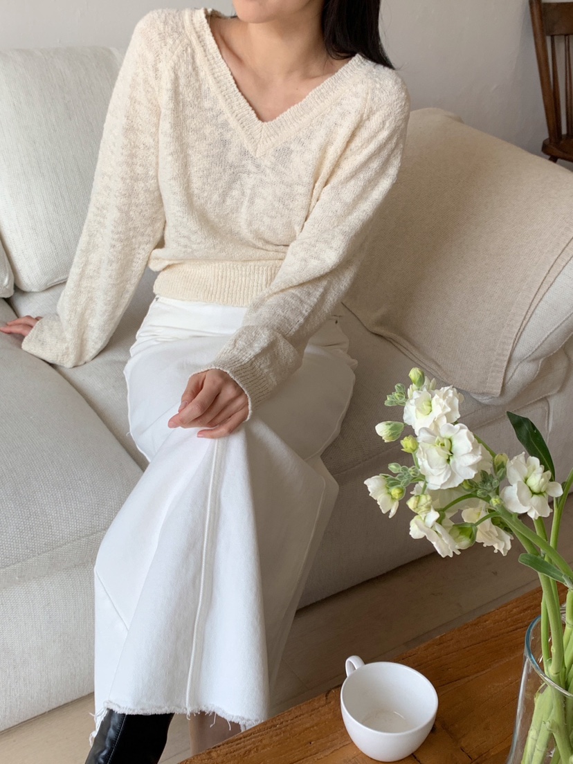 DARLUZ_MI直郵韓國代購㊣女裝新款25春夏職業時尚熱賣針織衫DARLUZ_MI針織衫