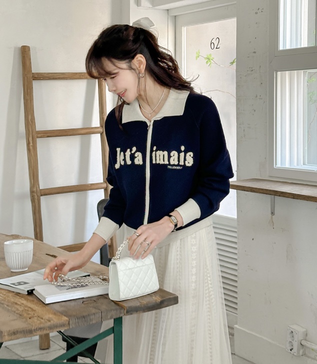 I BLLE直郵韓國代購㊣女裝新款熱賣休閑職業25春夏時尚針織衫I BLLE針織衫