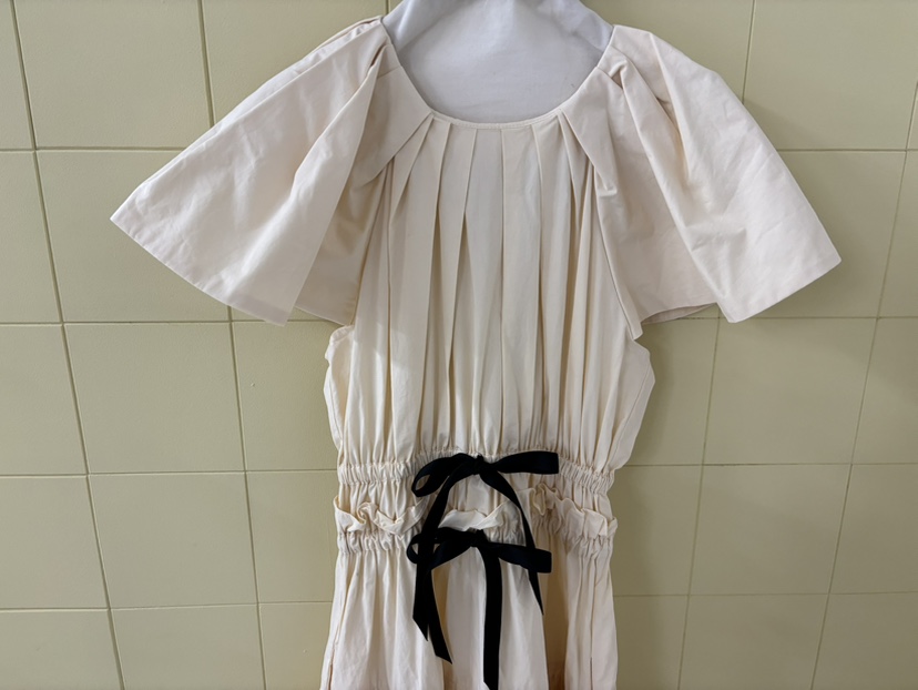 AWESOME-L直郵韓國代購㊣女裝新品25春夏推薦職業長裙蝴蝶結AWESOME-L長裙