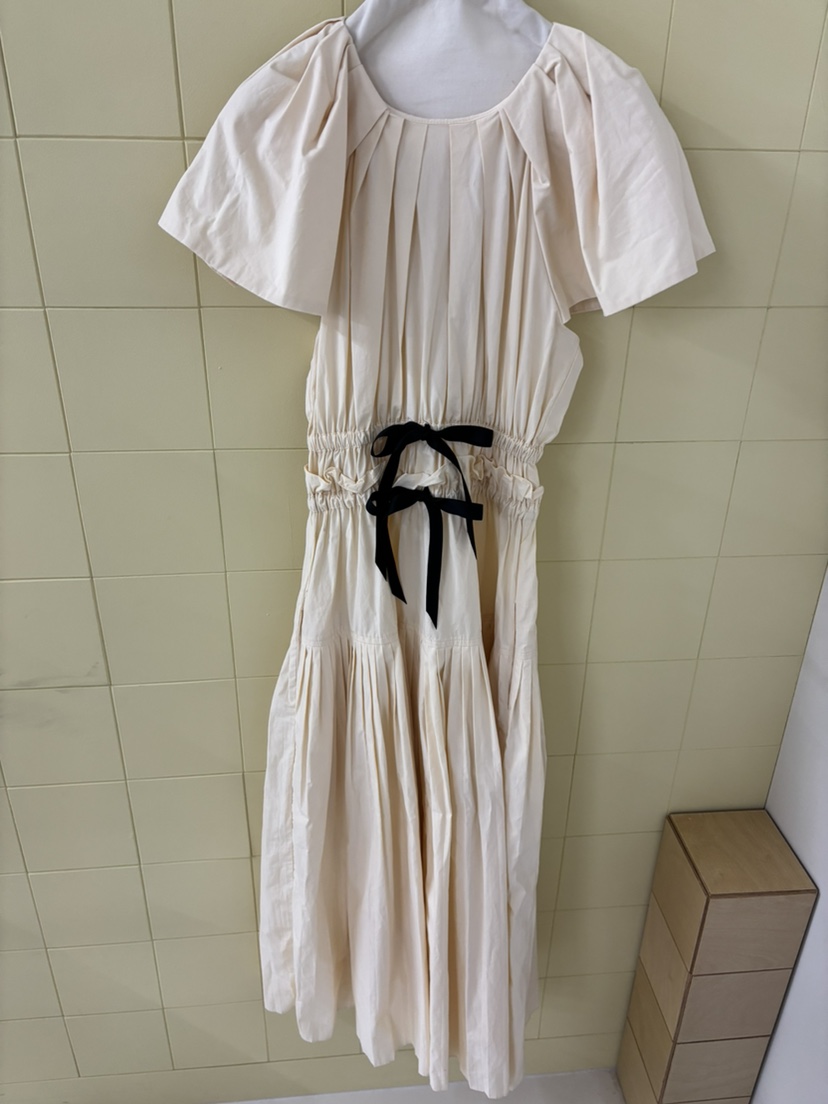 AWESOME-L直郵韓國代購㊣女裝新品25春夏推薦職業長裙蝴蝶結AWESOME-L長裙