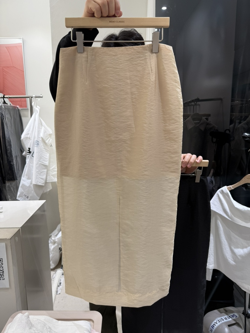 MEMO CLASSIC韓國直郵㊣女裝新款推薦休閑半身裙中短裙歐根紗MEMO CLASSIC半身裙/中短裙圖色1