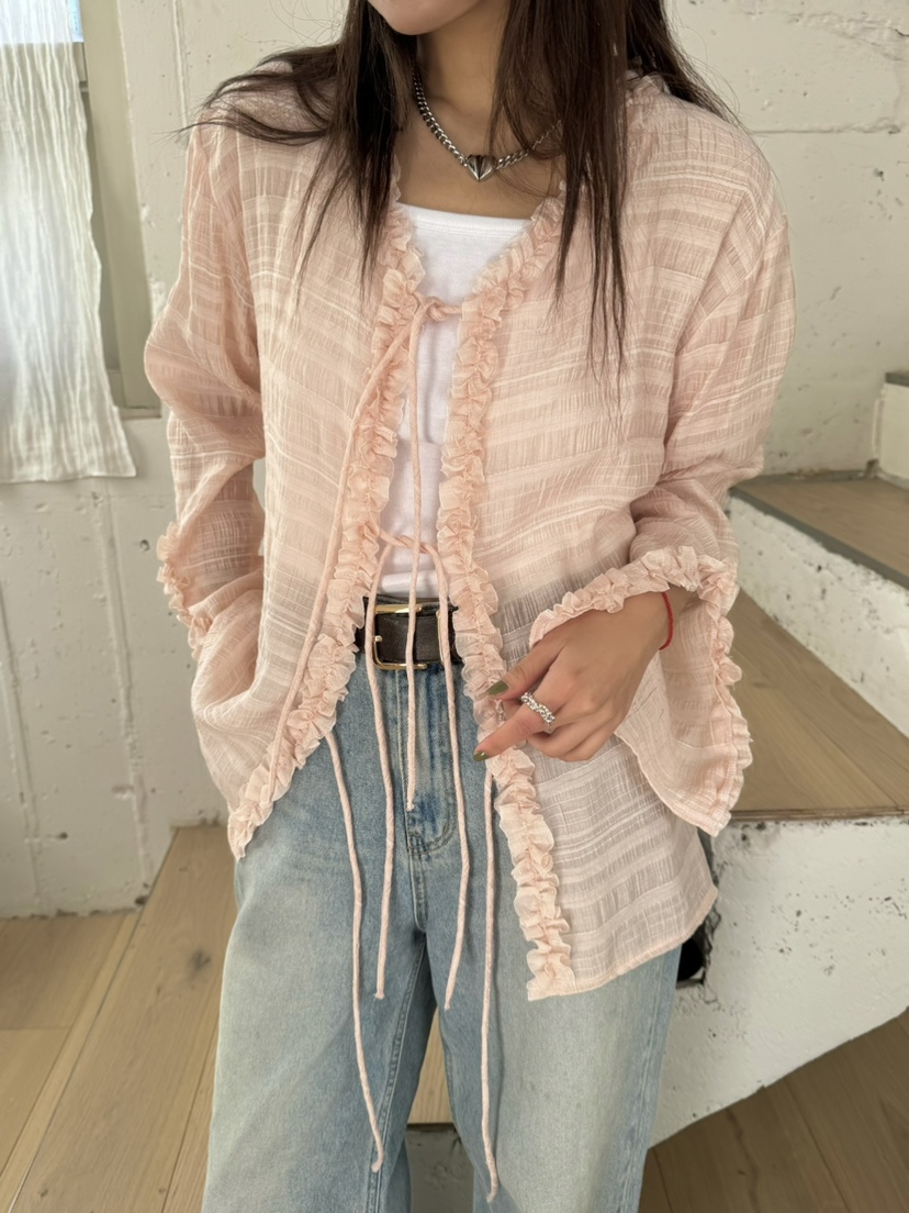 OUPPT直郵韓國代購㊣女裝新品人氣休閑推薦時尚職業襯衫蕾絲衫OUPPT襯衫/蕾絲衫