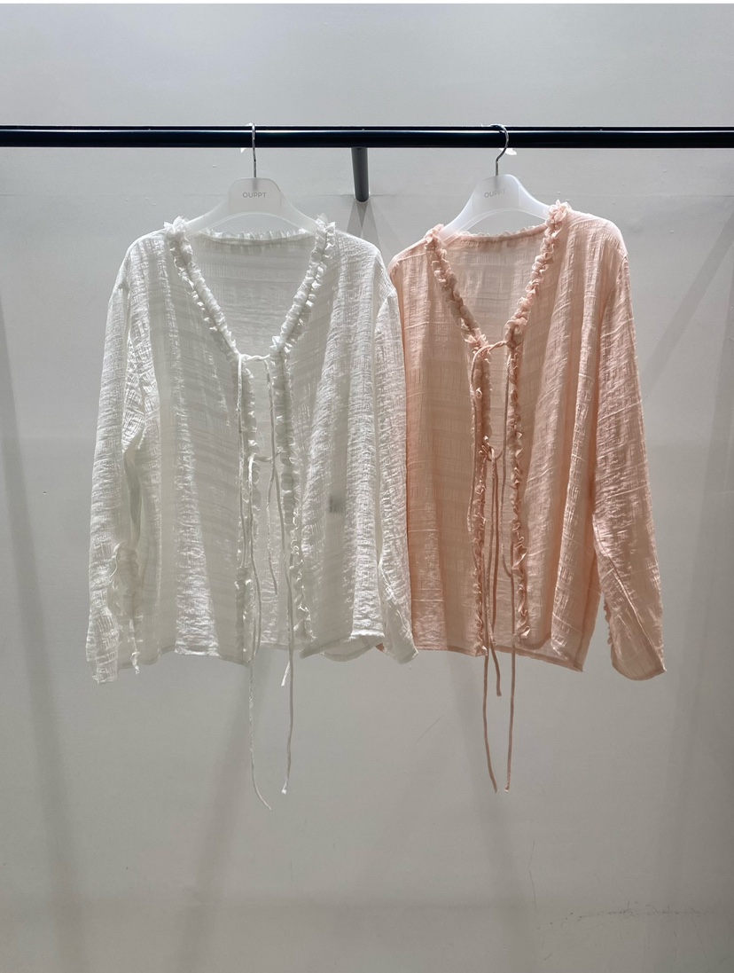 OUPPT直郵韓國代購㊣女裝新品人氣休閑推薦時尚職業襯衫蕾絲衫OUPPT襯衫/蕾絲衫