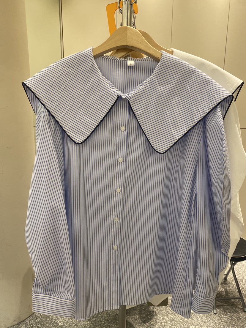 SOF韓國直郵㊣女裝新品職業人氣時尚25春夏推薦休閑襯衫蕾絲衫SOF襯衫/蕾絲衫圖色3