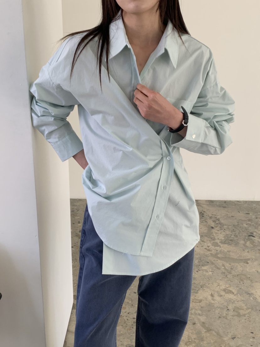 VAARA韓國直郵㊣女裝新品休閑熱賣人氣職業時尚推薦襯衫蕾絲衫VAARA襯衫/蕾絲衫