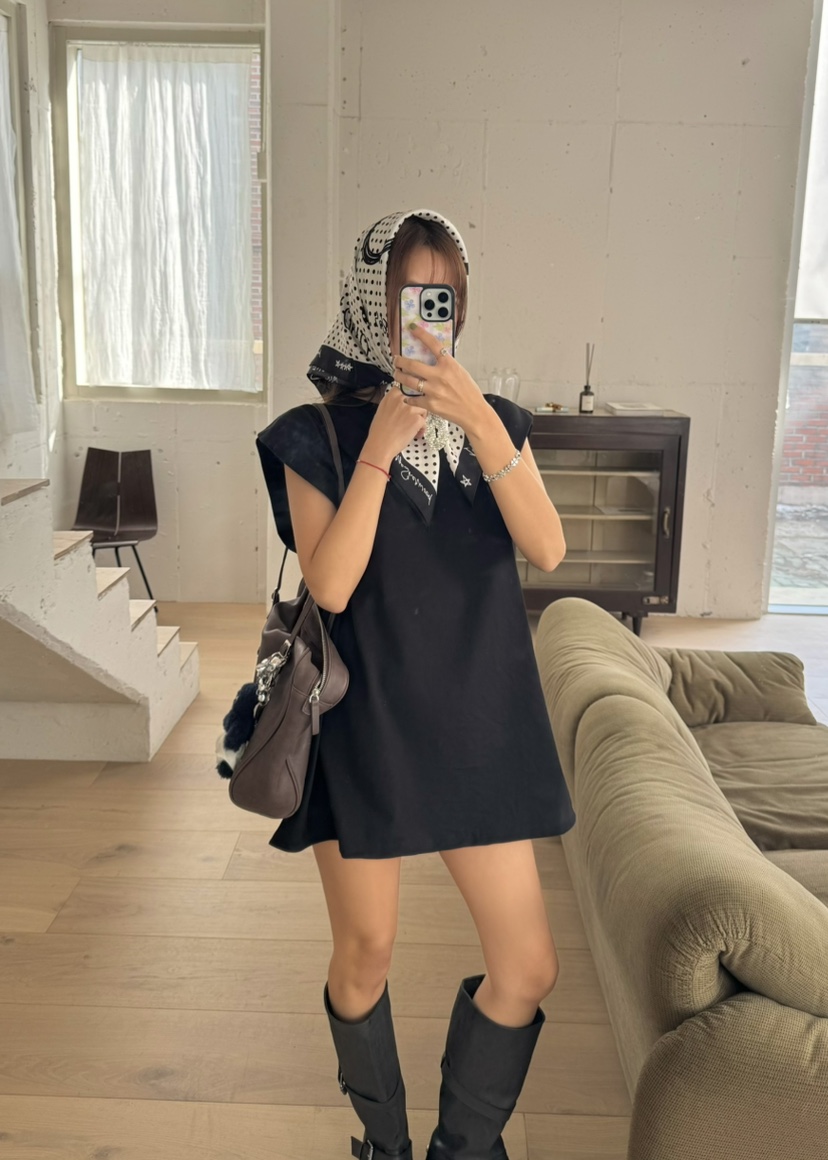 OUPPT韓國直郵㊣女裝新款熱賣25春夏休閑時尚職業人氣連衣裙OUPPT連衣裙