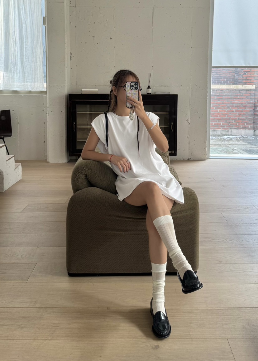 OUPPT韓國直郵㊣女裝新款熱賣25春夏休閑時尚職業人氣連衣裙OUPPT連衣裙圖色1