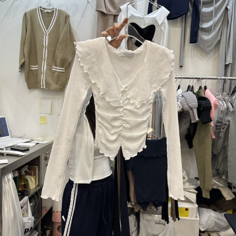 BILLION-L直郵韓國代購㊣女裝新品熱賣職業人氣推薦長袖T恤BILLION-L長袖T恤
