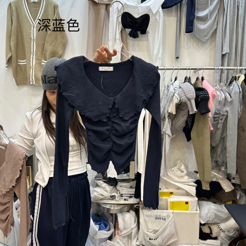 BILLION-L直郵韓國代購㊣女裝新品熱賣職業人氣推薦長袖T恤BILLION-L長袖T恤圖色4