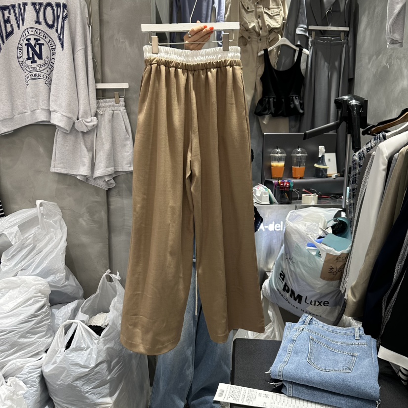 A-DEL直郵韓國代購㊣女裝新品時尚熱賣休閑25春夏職業休閑褲A-DEL休閑褲