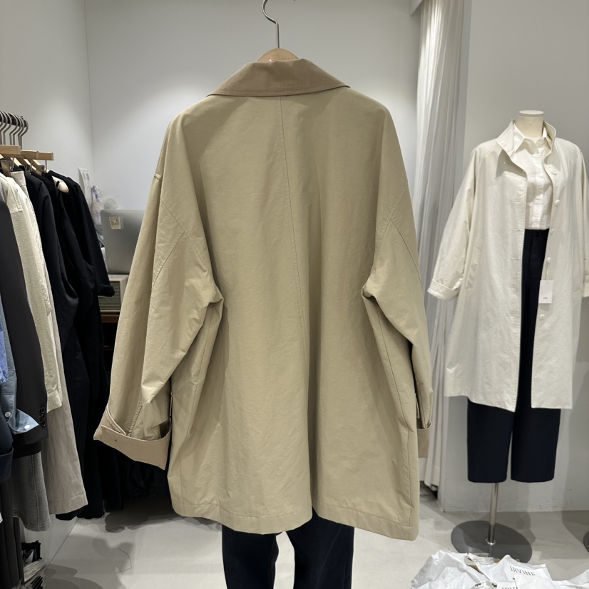 IRVINE韓國直郵㊣東大門實拍女裝新品25春夏職業人氣長款風衣IRVINE長款風衣