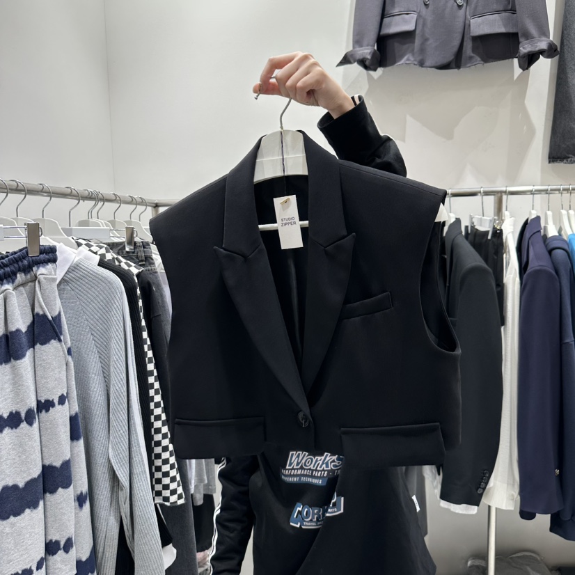 ZIPPER直郵韓國代購㊣女裝新品人氣25春夏推薦職業熱賣馬甲ZIPPER馬甲