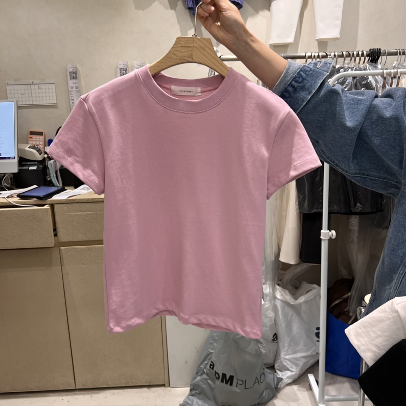 SALONDEMAG韓國㊣直郵東大門代購女裝新款休閑時尚推薦職業T恤SALONDEMAGT恤圖色2