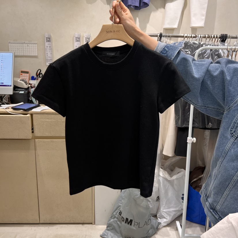 SALONDEMAG韓國㊣直郵東大門代購女裝新款休閑時尚推薦職業T恤SALONDEMAGT恤圖色3