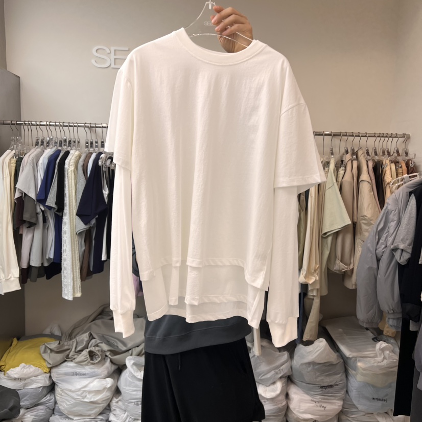 LEESEED-A韓國直郵㊣女裝新品推薦25春夏時尚人氣熱賣長袖T恤SEeD/LEESEED長袖T恤圖色4
