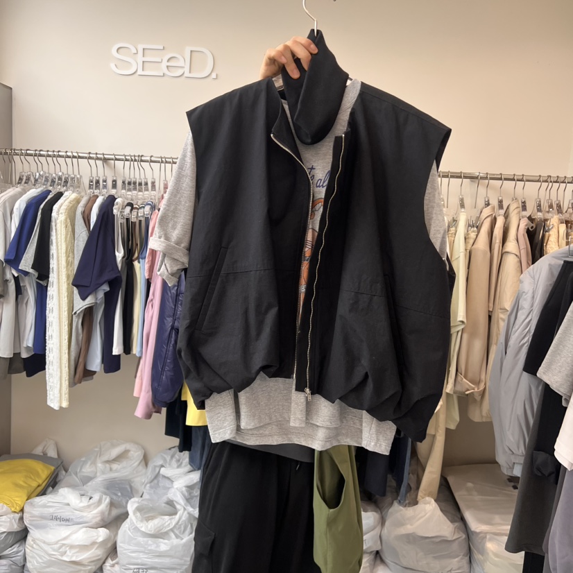 LEESEED-A韓國㊣直郵東大門代購女裝新品熱賣時尚25春夏馬甲SEeD/LEESEED馬甲圖色3
