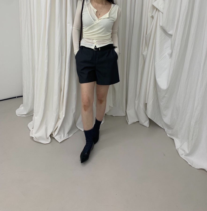MELTED-P直郵韓國代購㊣女裝新品職業熱賣時尚人氣休閑短褲MELTED-P短褲