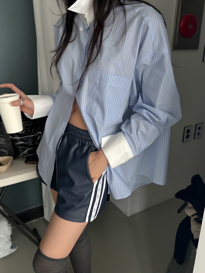 INSSENSE-A韓國㊣直郵東大門代購女裝新款人氣職業襯衫蕾絲衫INSSENSE-A襯衫/蕾絲衫