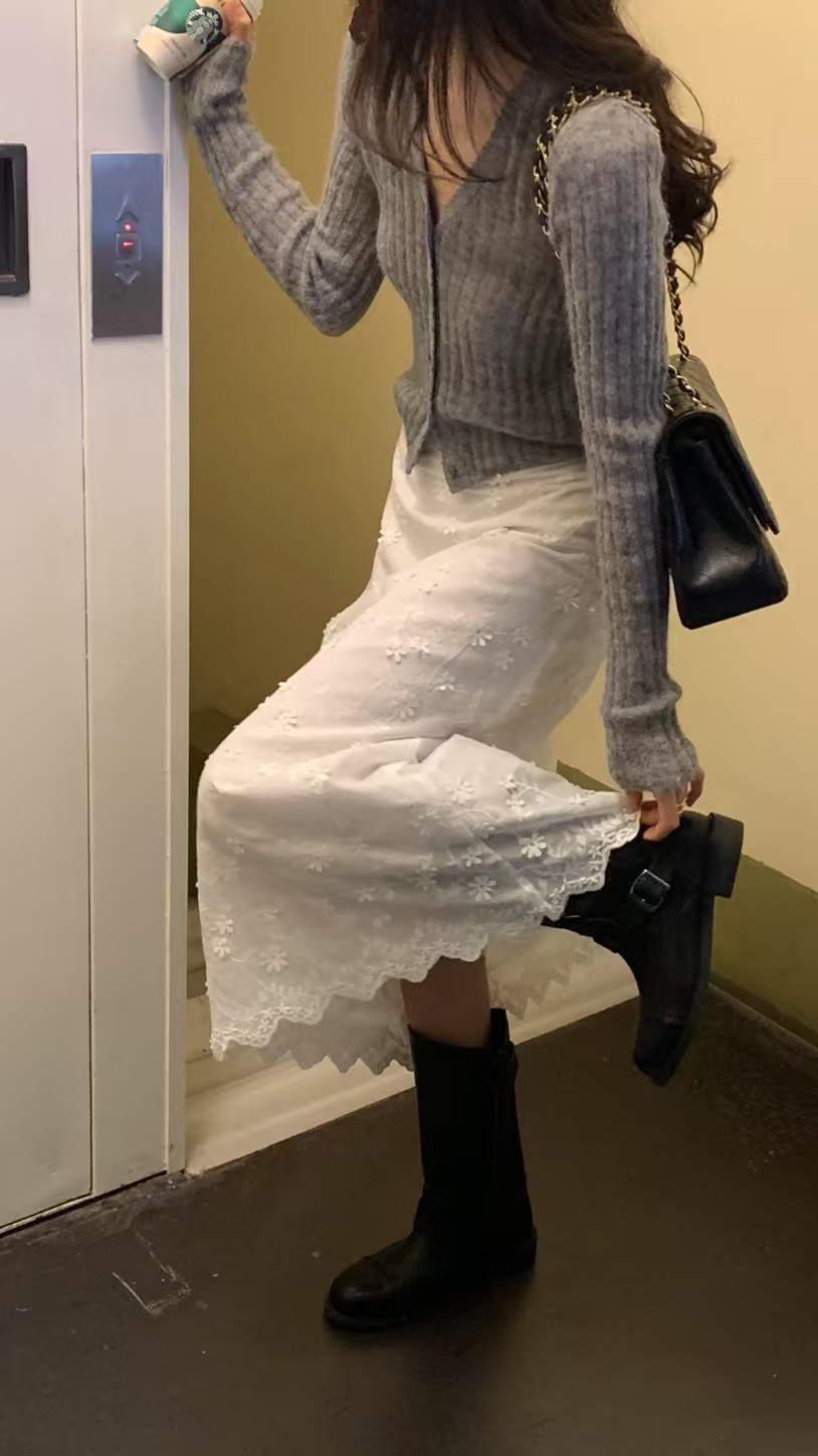 MICO-미코-T韓國直郵㊣女裝新品職業熱賣休閑推薦人氣長裙ALL OVER長裙