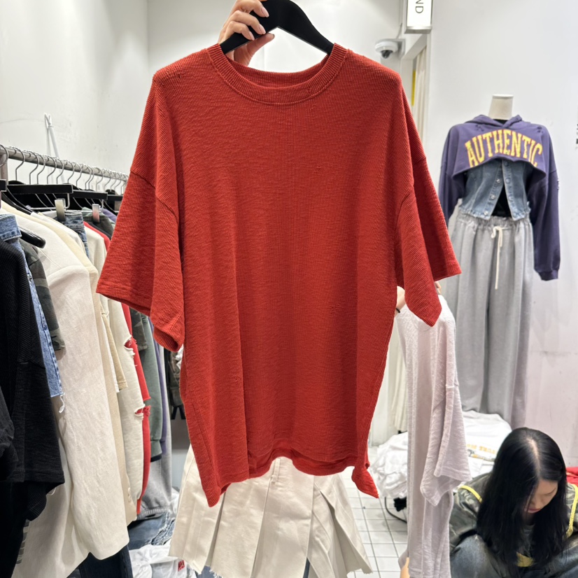 THE WEEKND直郵韓國代購㊣女裝新品休閑25春夏推薦時尚T恤CLODET恤圖色2