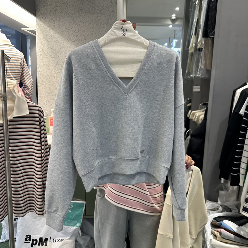 AMOEBA直郵韓國代購㊣女裝新品職業人氣推薦25春夏熱賣衛衣AMOEBA衛衣圖色3