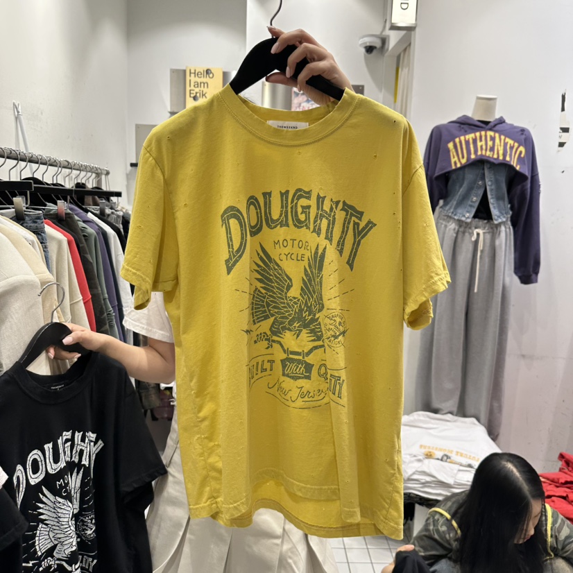 THE WEEKND韓國直郵㊣女裝新款職業25春夏推薦休閑時尚T恤CLODET恤圖色2