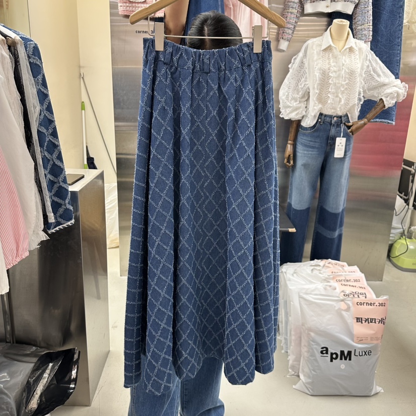 CORNER韓國㊣直郵東大門代購女裝新款熱賣25春夏推薦人氣長裙CORNER.302長裙