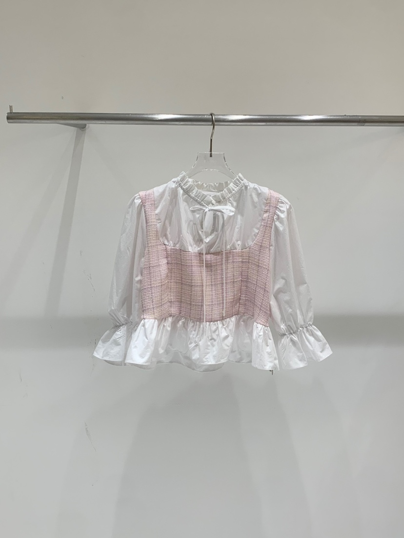 FABRIC東大門直郵女裝新品時尚熱賣職業推薦襯衫蕾絲衫花呢FABRIC襯衫/蕾絲衫