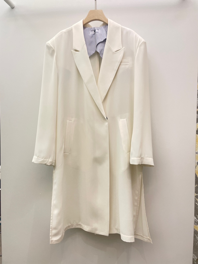NYLON韓國直郵女裝新品真品25春夏休閑推薦熱賣人氣長款風衣NYLON長款風衣