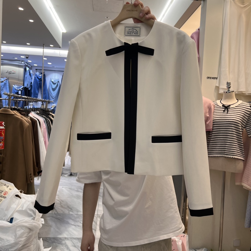 ONE MONE韓國代購女裝新品25春夏推薦真品人氣熱賣職業夾克ONE MONE夾克