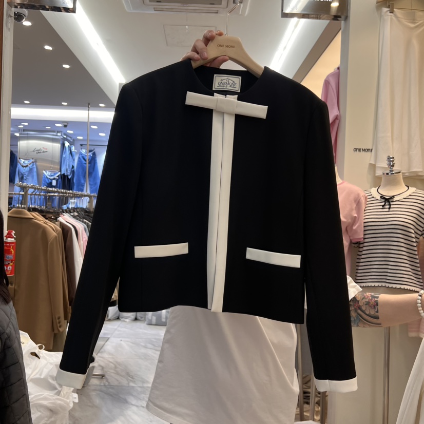 ONE MONE韓國代購女裝新品25春夏推薦真品人氣熱賣職業夾克ONE MONE夾克圖色2