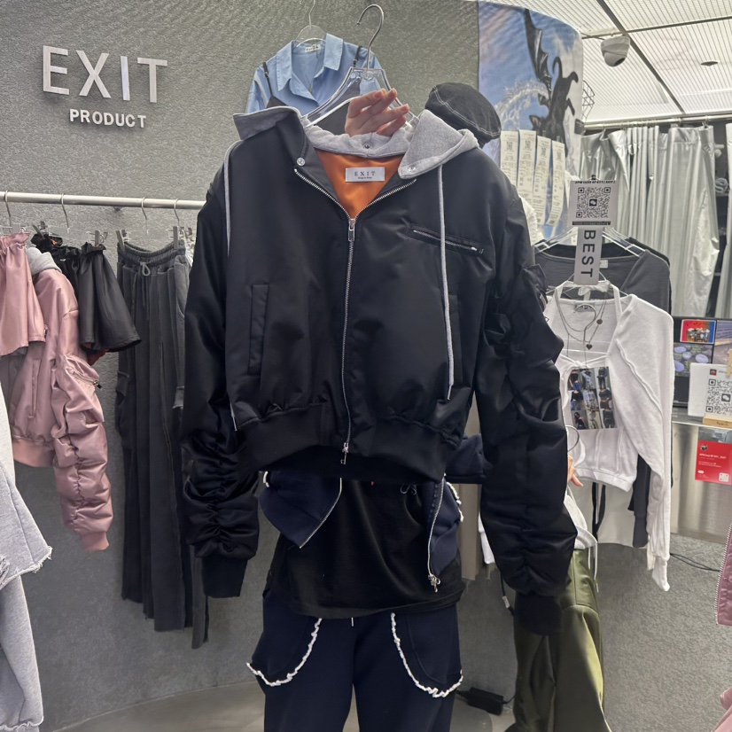 EXIT東大門實拍女士新款職業熱賣休閑推薦25春夏人氣時尚夾克EXIT夾克圖色2