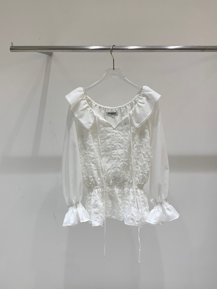 FABRIC東大門代購女士新款真品推薦時尚人氣熱賣襯衫蕾絲衫FABRIC襯衫/蕾絲衫圖色1